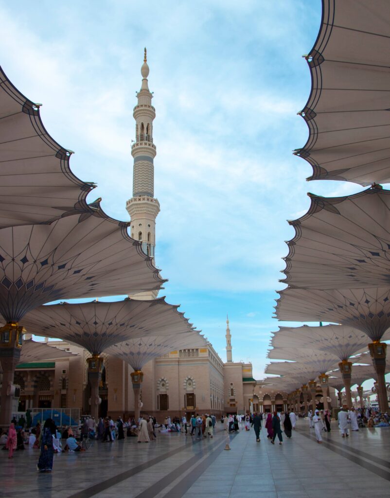 This image is a portrait of City Medina, The hometown of our beloved Prophet Hazrat Muhammad SAWW