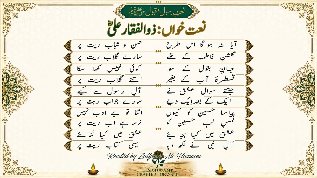 Aya Na Hoga Is Tarah Manqabat Lyrics